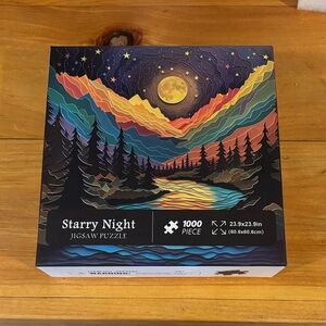 Starry Night Jigsaw Puzzle - 1000 Piece - Multicolor